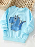 Children's Dinosaur Graphic Crew Neck Sweatshirt