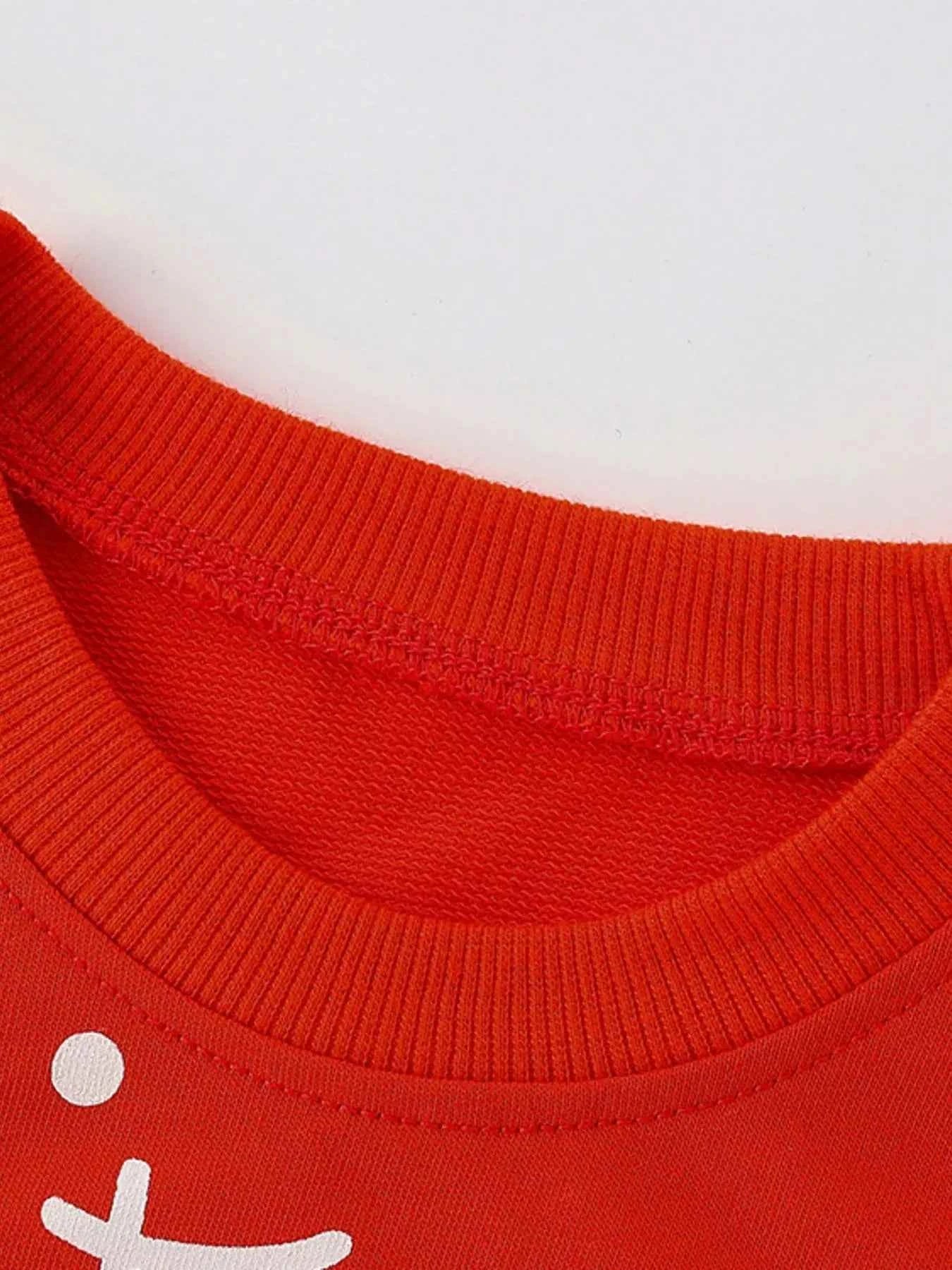 Children's Cute Cat Crew Neck Sweatshirt