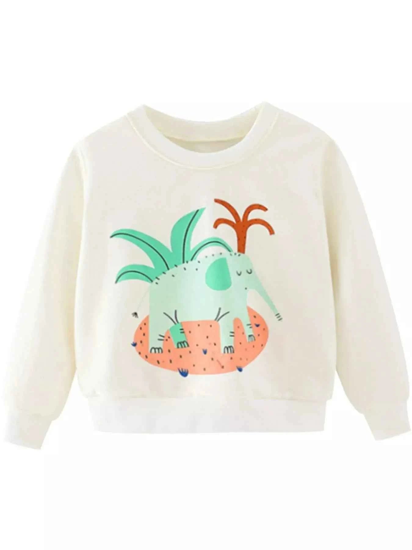 Children's Elephant Crew Neck Sweatshirt