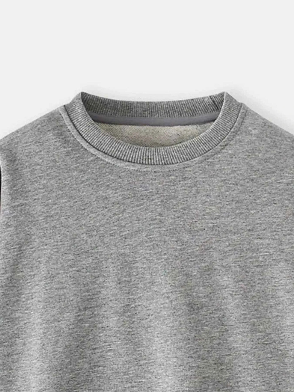 Children's Casual Solid Color Crew Neck Sweatshirt