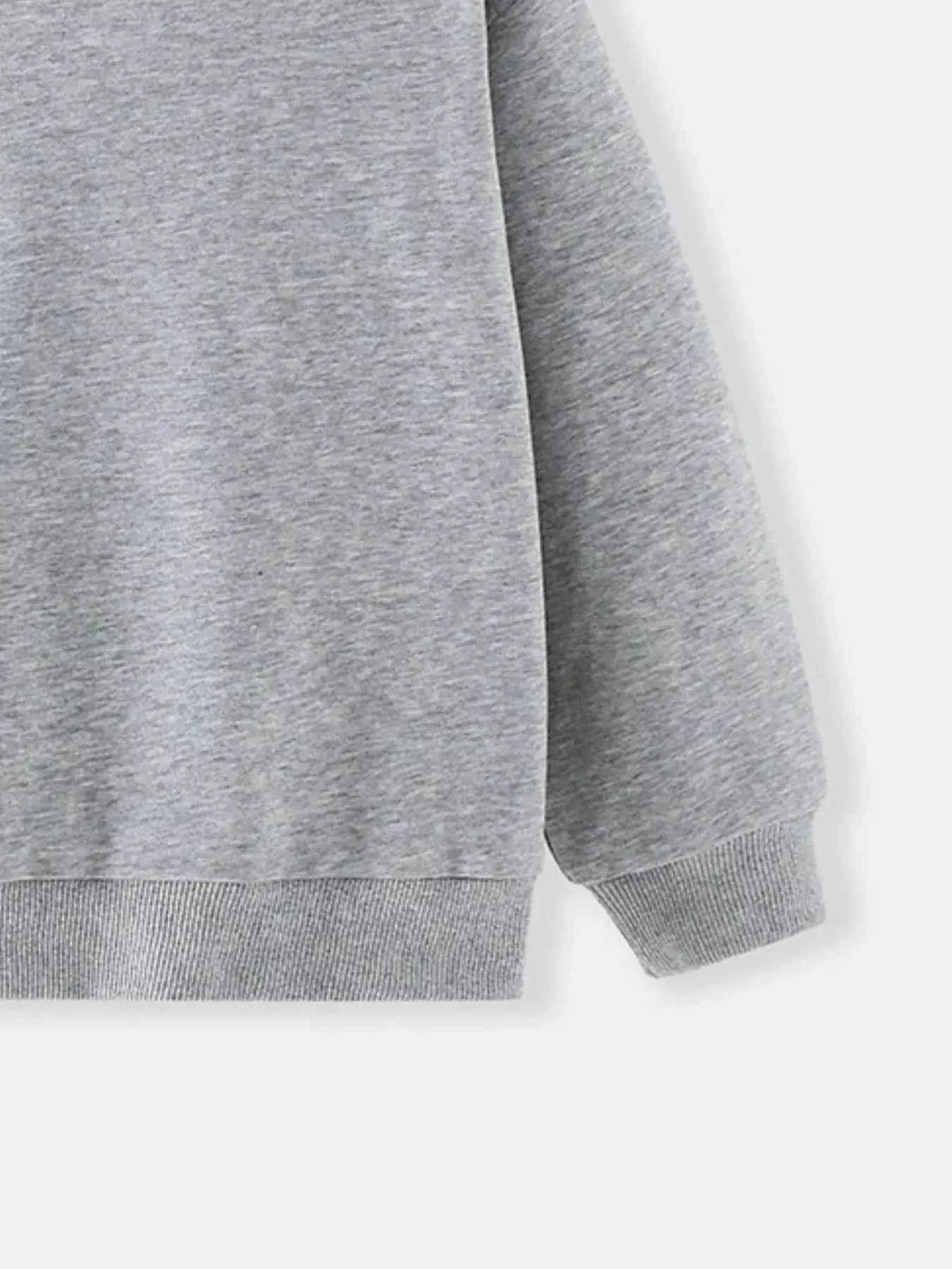 Children's Casual Solid Color Crew Neck Sweatshirt