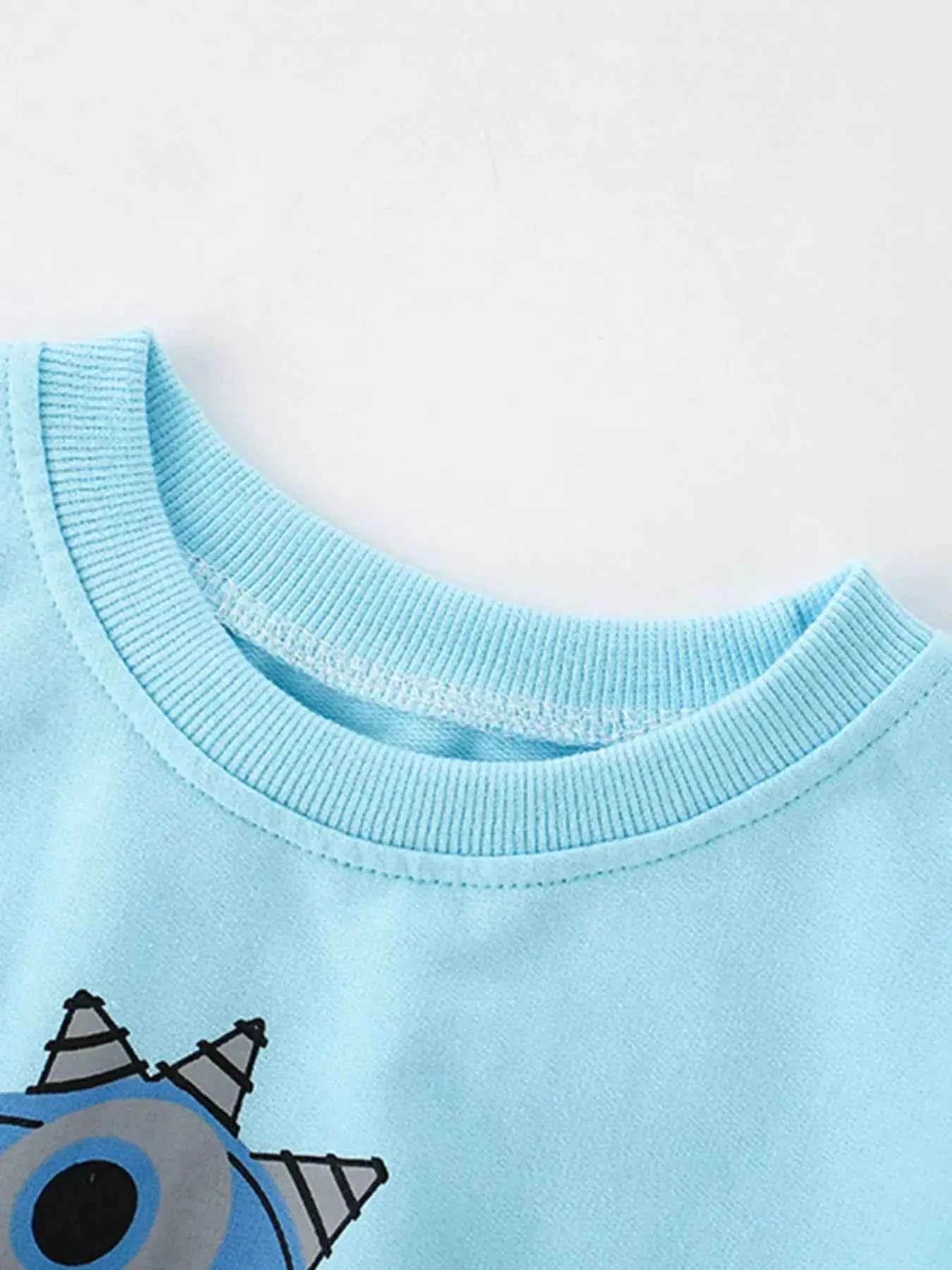 Children's Dinosaur Graphic Crew Neck Sweatshirt