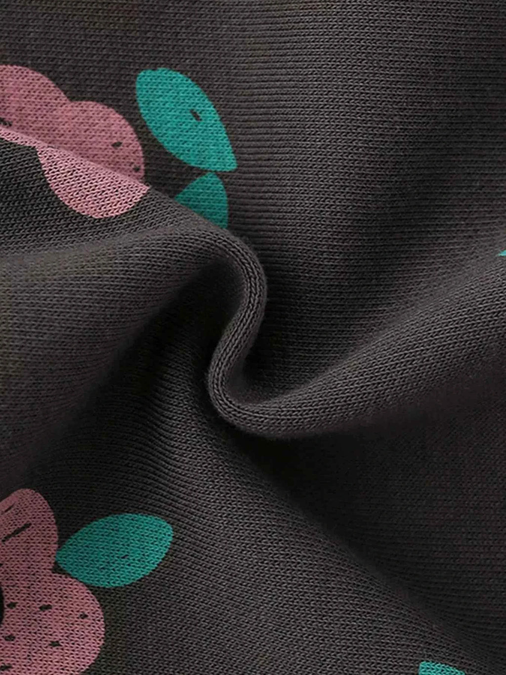 Children's Floral Print Crew Neck Sweatshirt